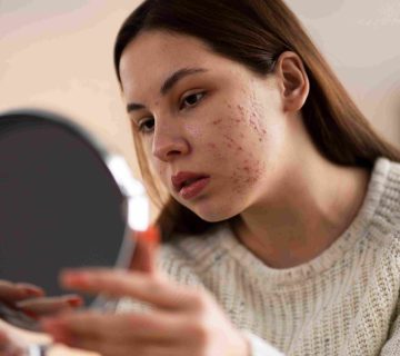 ilustrasi cara menghilangkan bekas jerawat